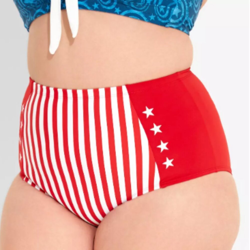 Her Universe Marvel Captain America Swim Bottoms - 2x